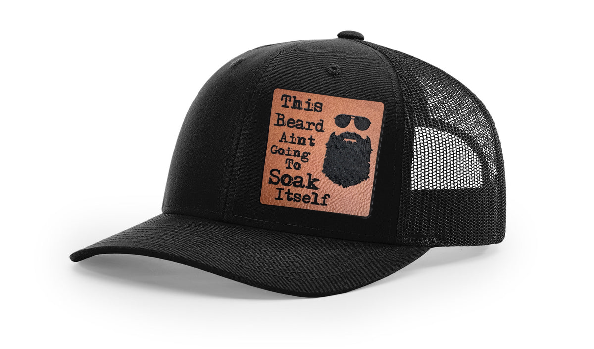 Soaked Beard Richardson 112 Snapback Trucker Hat – Bold and Playful Statement Cap
