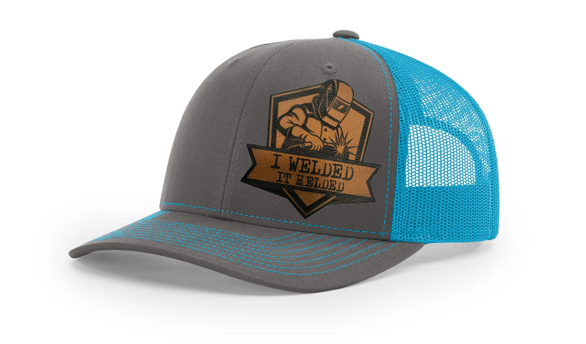 "I Welded, It Helded" Richardson 112 Snapback Trucker Hat – Perfect for Welders"