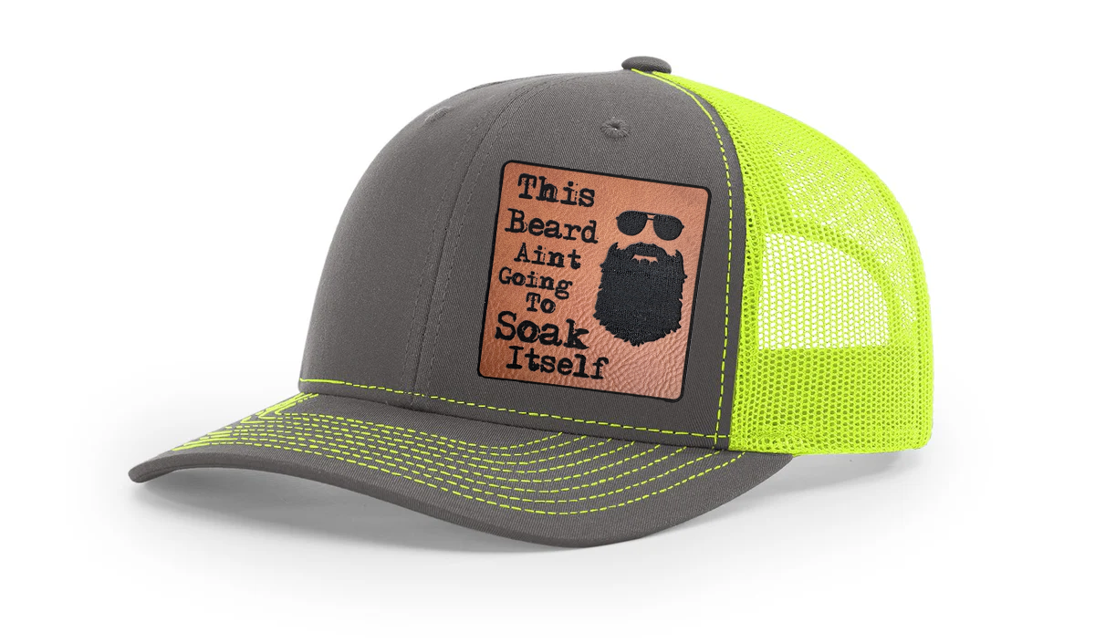 Soaked Beard Richardson 112 Snapback Trucker Hat – Bold and Playful Statement Cap