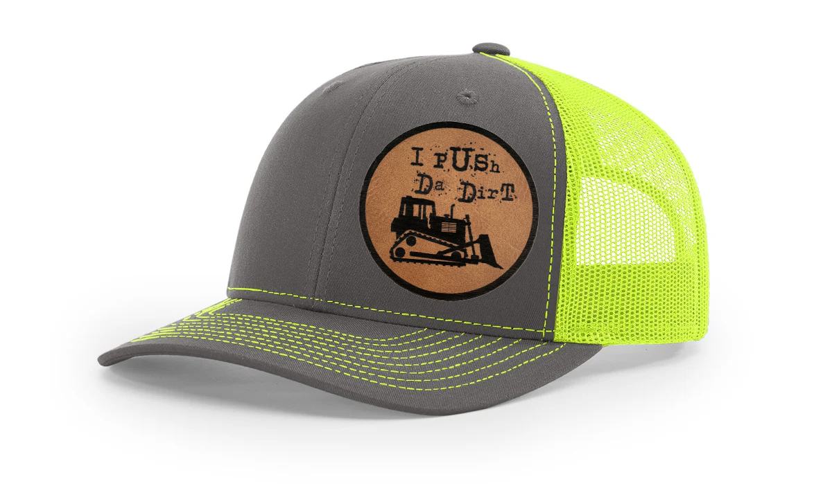 I Push Da Dirt Richardson 112 Snapback Trucker Hat – Ideal for Heavy Equipment Operators