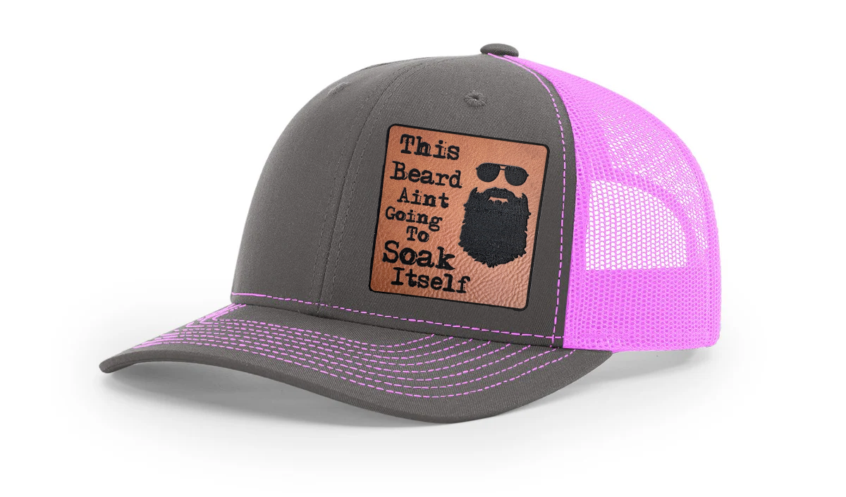 Soaked Beard Richardson 112 Snapback Trucker Hat – Bold and Playful Statement Cap