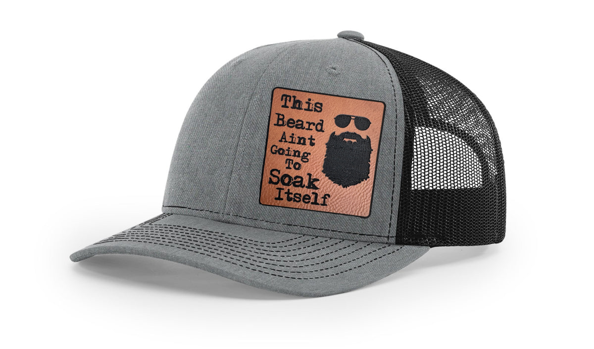 Soaked Beard Richardson 112 Snapback Trucker Hat – Bold and Playful Statement Cap