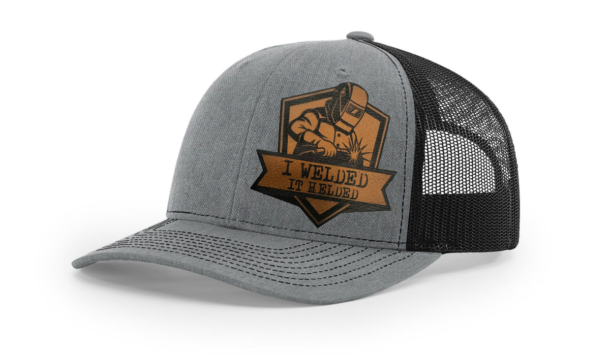 "I Welded, It Helded" Richardson 112 Snapback Trucker Hat – Perfect for Welders"