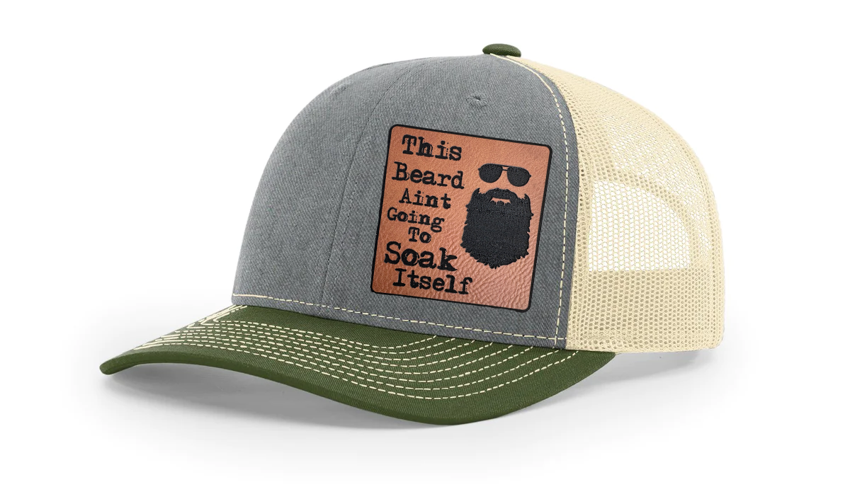 Soaked Beard Richardson 112 Snapback Trucker Hat – Bold and Playful Statement Cap