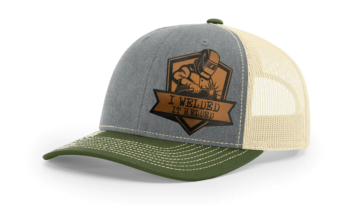 "I Welded, It Helded" Richardson 112 Snapback Trucker Hat – Perfect for Welders"