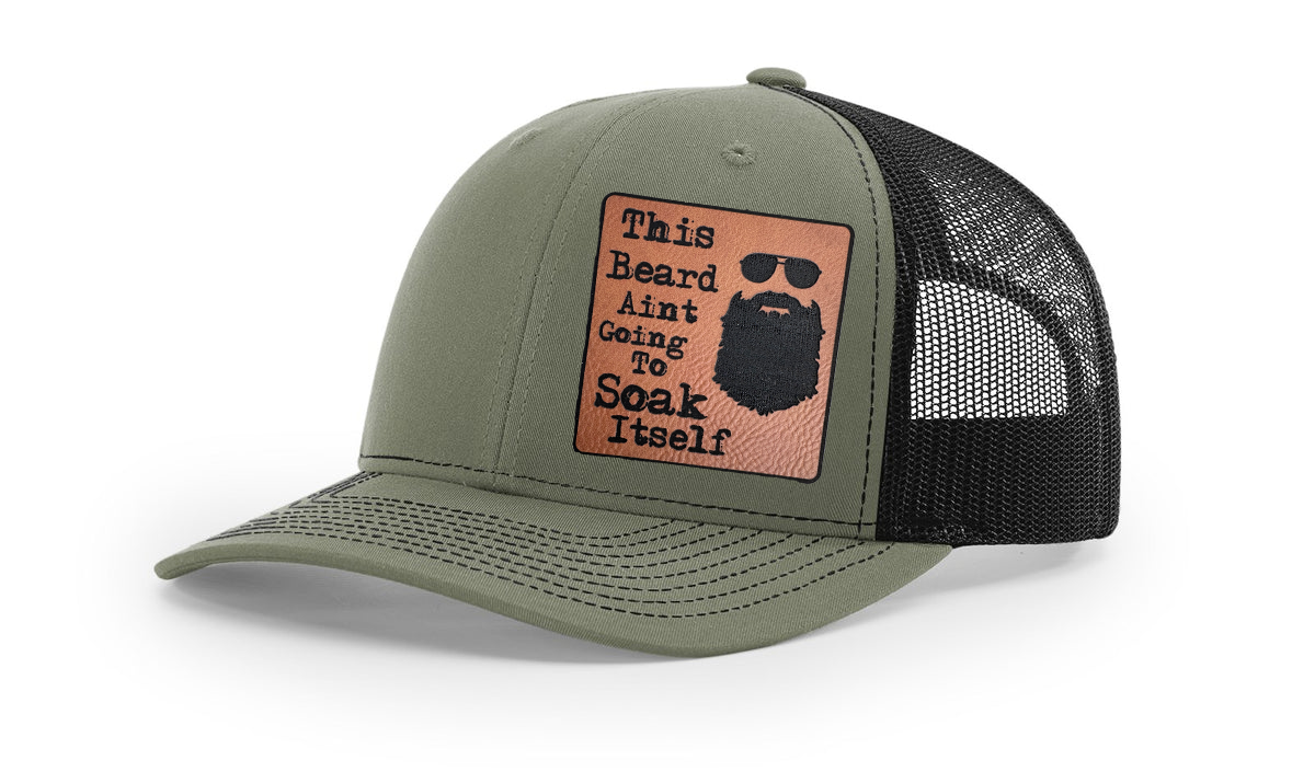 Soaked Beard Richardson 112 Snapback Trucker Hat – Bold and Playful Statement Cap
