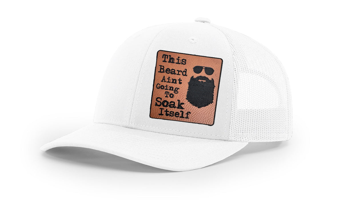 Soaked Beard Richardson 112 Snapback Trucker Hat – Bold and Playful Statement Cap