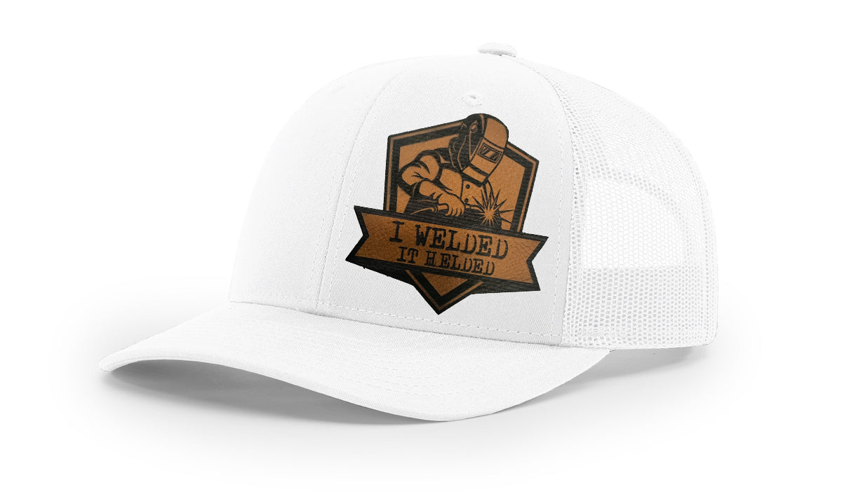 "I Welded, It Helded" Richardson 112 Snapback Trucker Hat – Perfect for Welders"