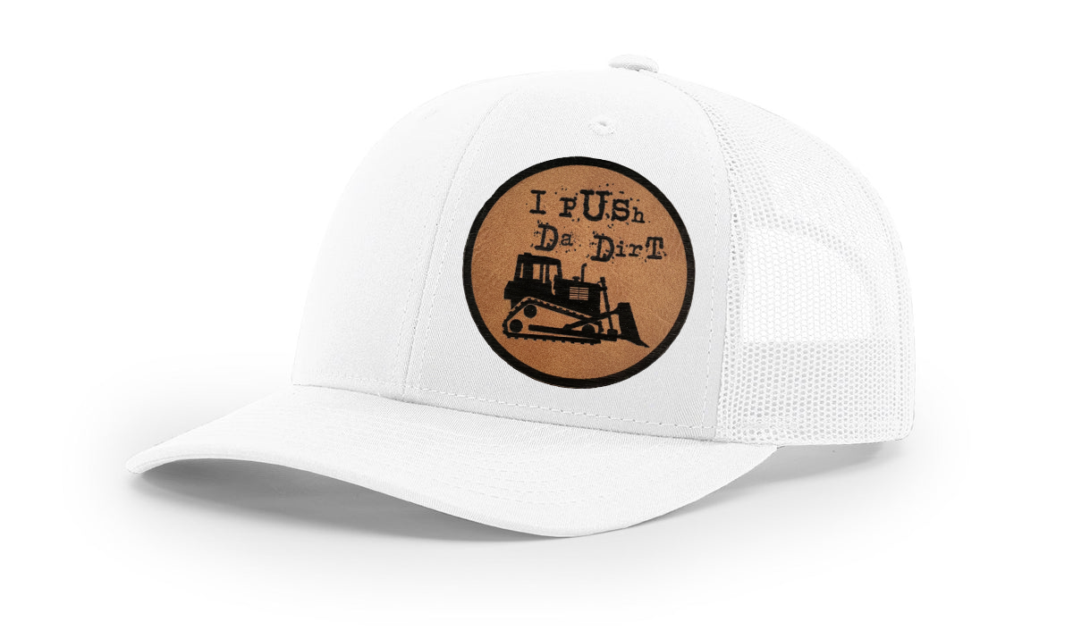 I Push Da Dirt Richardson 112 Snapback Trucker Hat – Ideal for Heavy Equipment Operators