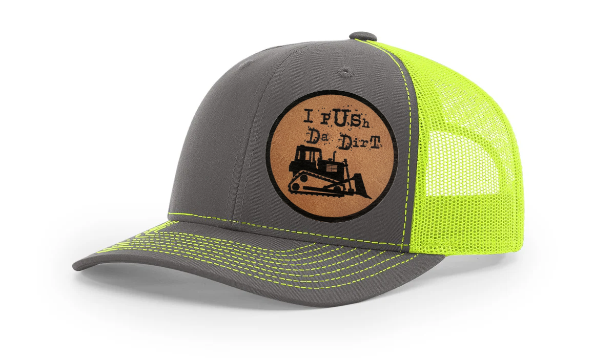 "I PUSH DA DIRT", RICHARDSON 112 SNAPBACK TRUCKER HAT