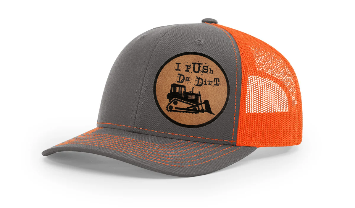 "I PUSH DA DIRT", RICHARDSON 112 SNAPBACK TRUCKER HAT