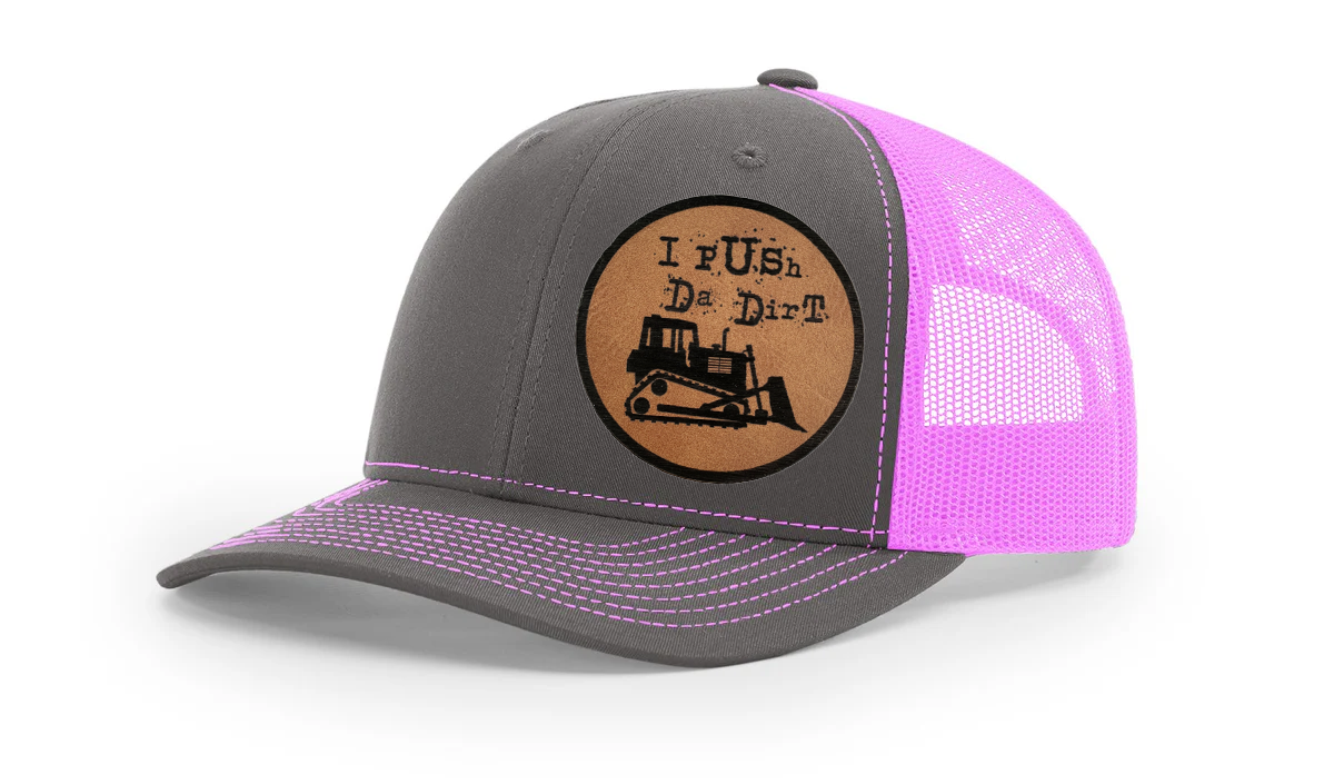 "I PUSH DA DIRT", RICHARDSON 112 SNAPBACK TRUCKER HAT