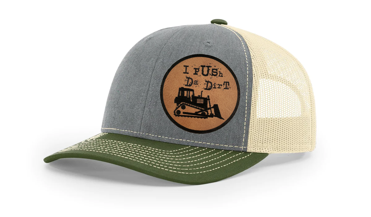 "I PUSH DA DIRT", RICHARDSON 112 SNAPBACK TRUCKER HAT